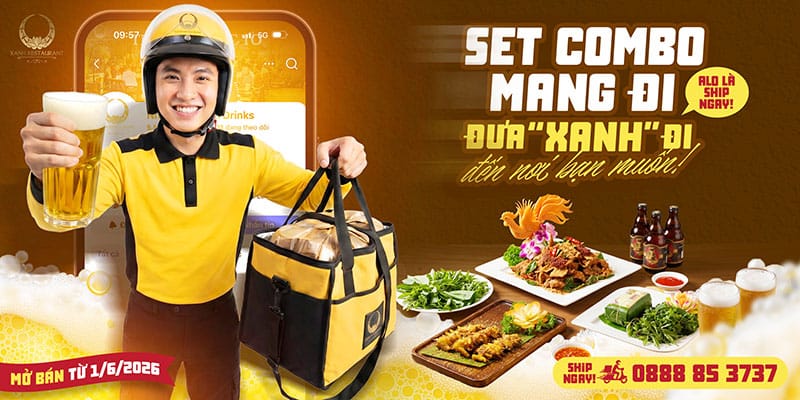 Set Combo mang đi - Mang “Xanh” đến nơi bạn muốn! Set Combo mang đi - Mang “Xanh” đến nơi bạn muốn!