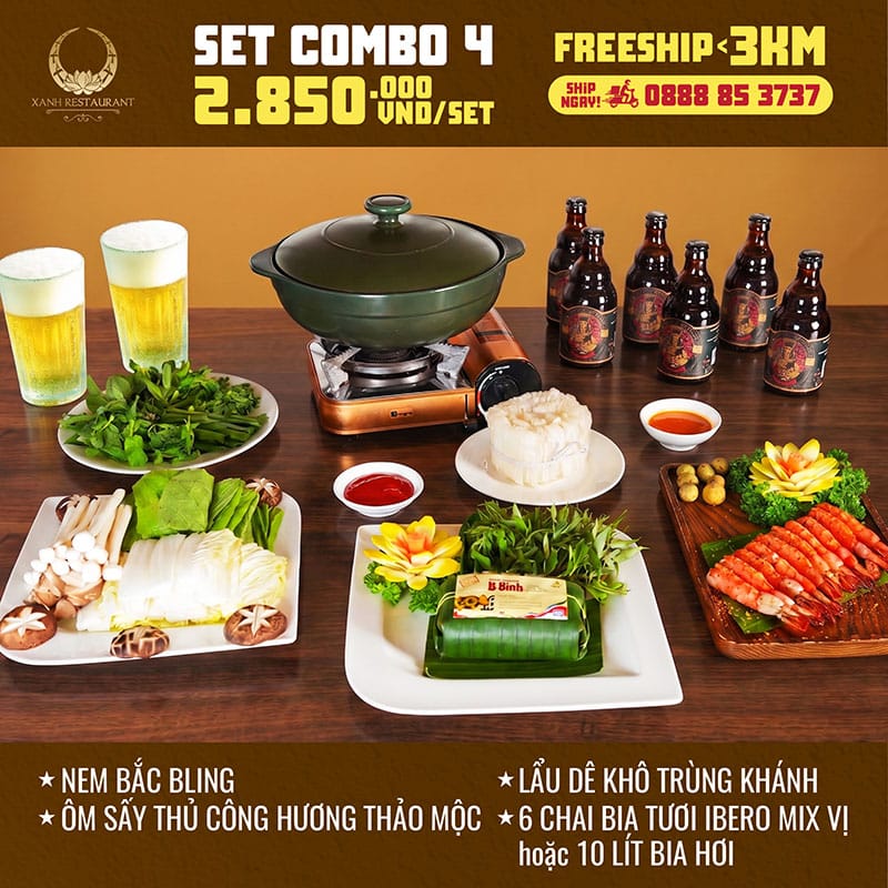 Set Combo mang đi - Mang “Xanh” đến nơi bạn muốn! Set Combo mang đi - Mang “Xanh” đến nơi bạn muốn!